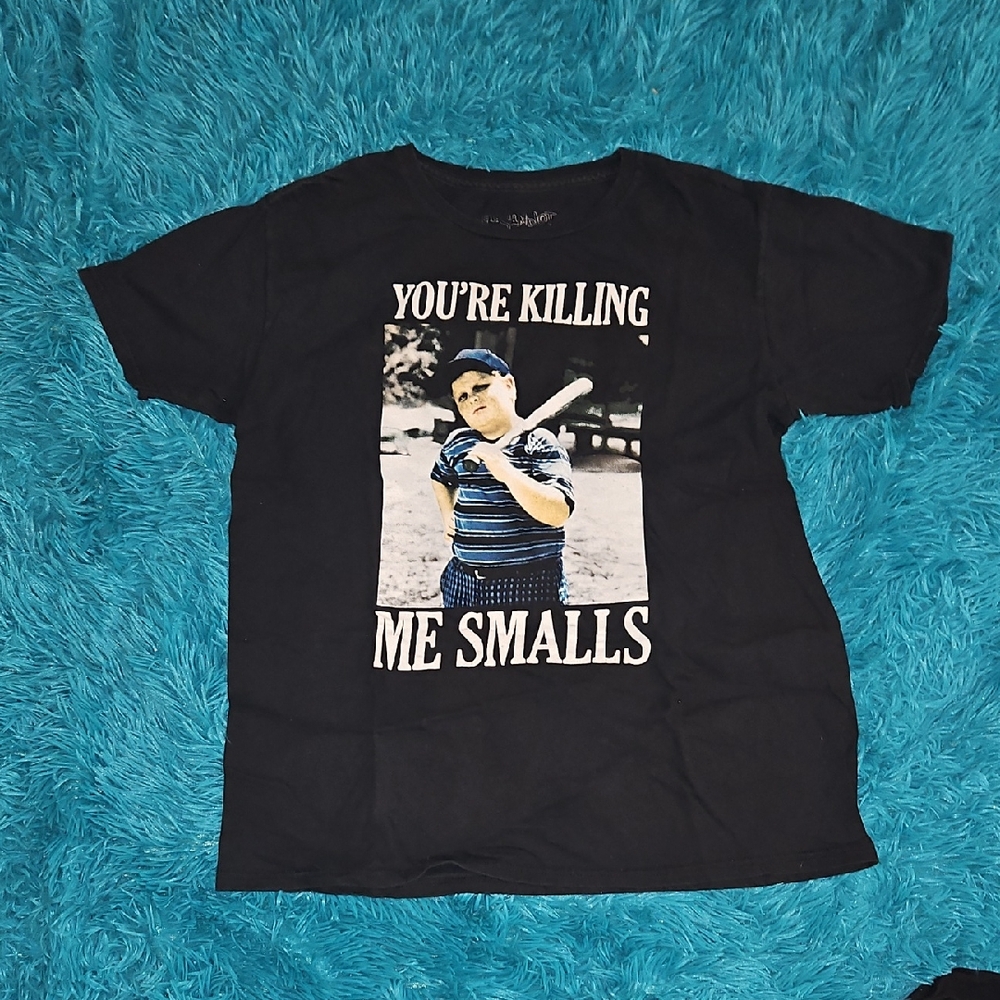 Men's Black Graphic Tee - "You're Killing Me Smalls"